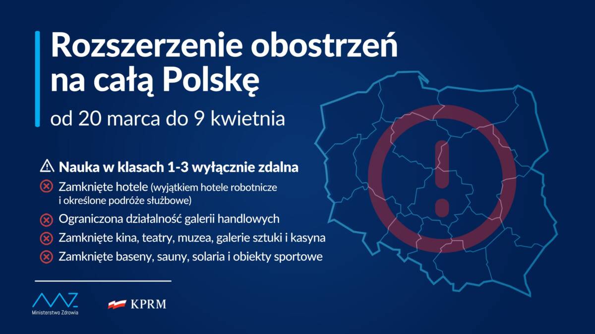 minister zdrowia Adam Niedzielski - obostrzenia od 20 marca