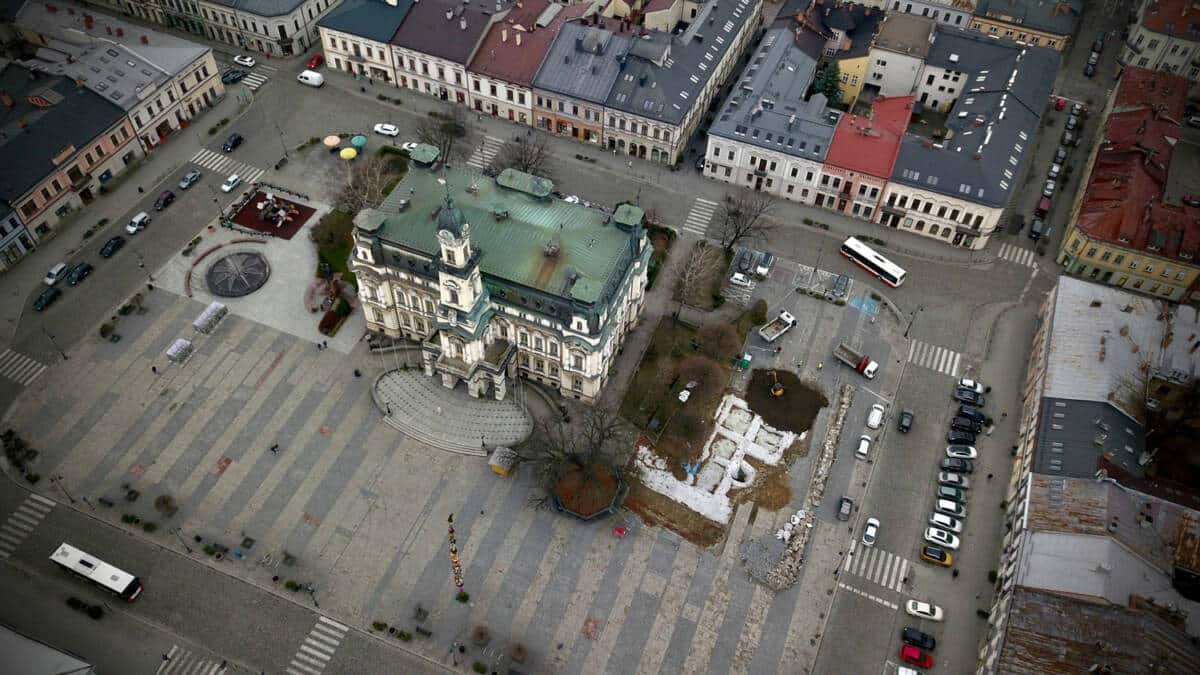 wykopaliska rynek Nowy Sącz