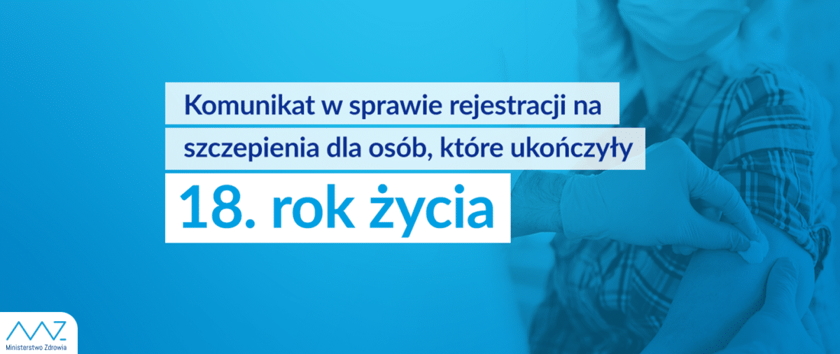 wszyscy pełnoletni Polacy mogą rejestrować się na konkretne terminy szczepień