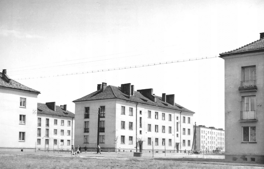 Nowy Sącz około 1960. Ul. Boledsława Bieruta. Fot. Henryk Hermanowicz.