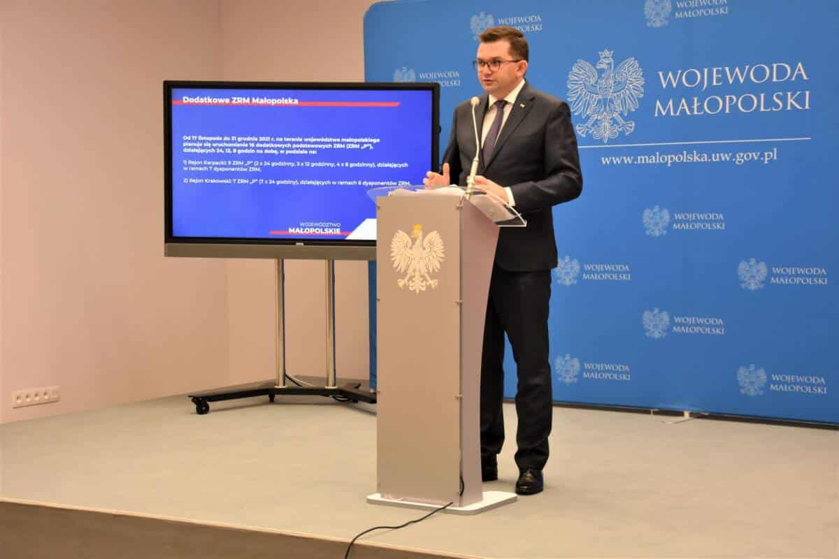 łóżka covidowe w Małopolsce