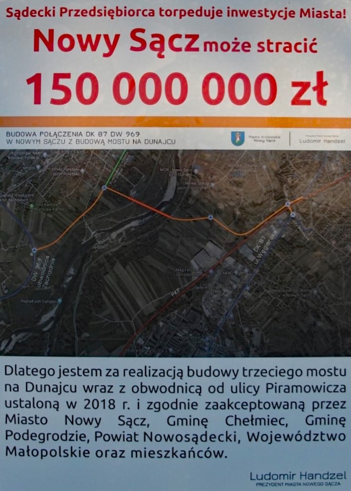 takie plakaty rozwiesili w 2019 ludzie Ludomira Handzla