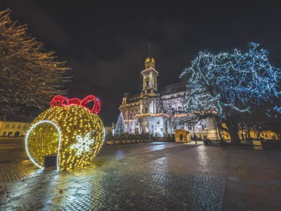 świąteczna iluminacja Nowego Sącza 2021