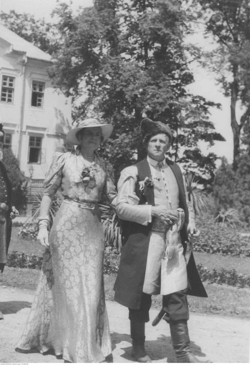 hrabia Stadnicki z żoną w Nawojowej