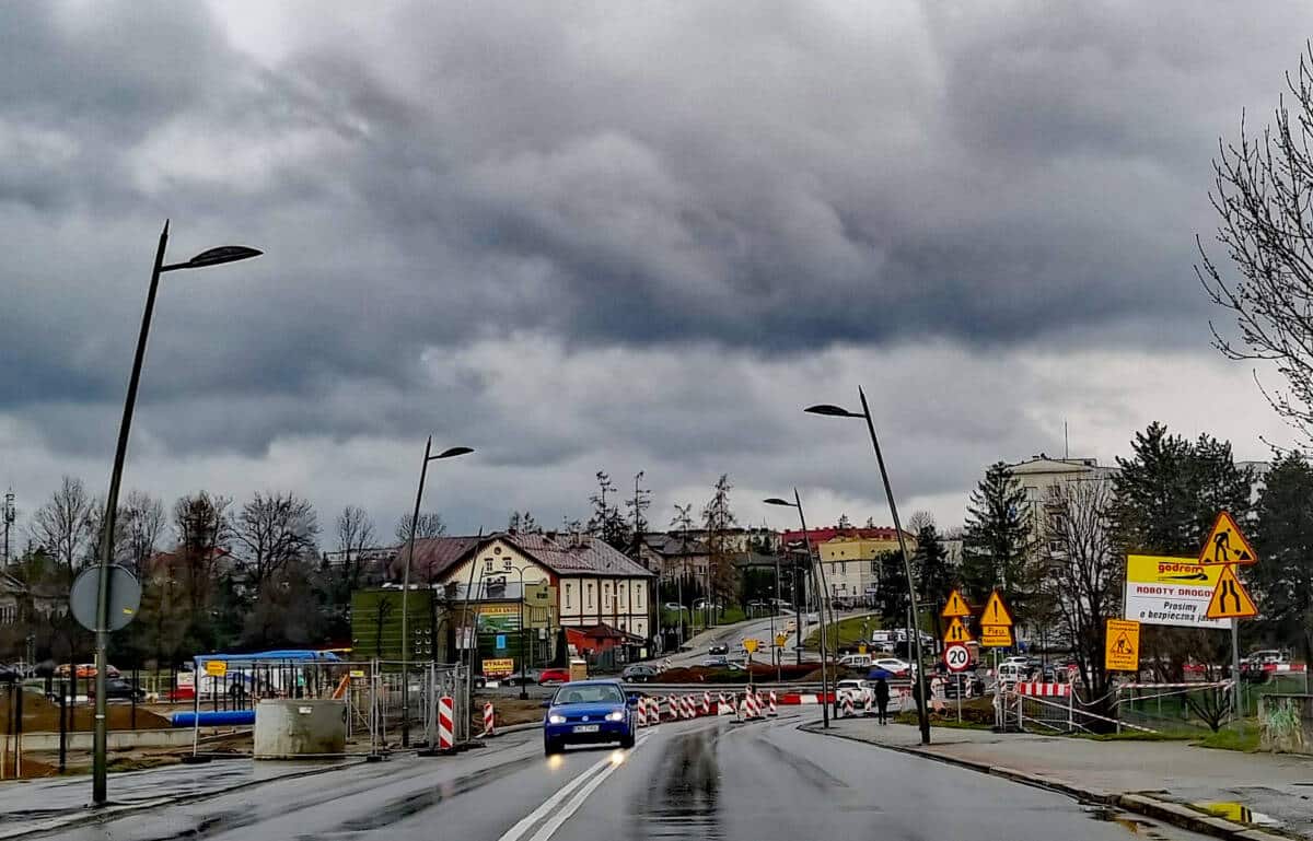 remont ronda pod szpitalem w Nowym Sączu utrudnienia