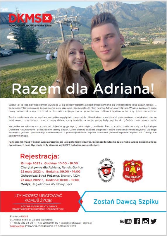 fundacja DKMS dla Adriana