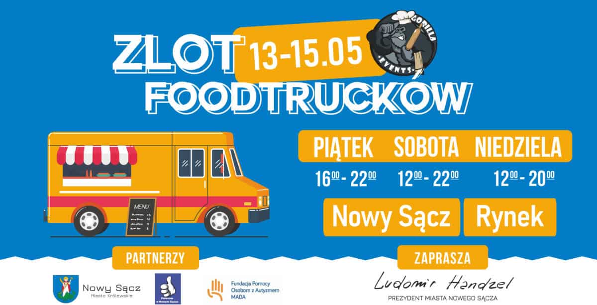 zlot foodtrucków Nowy Sącz 2022