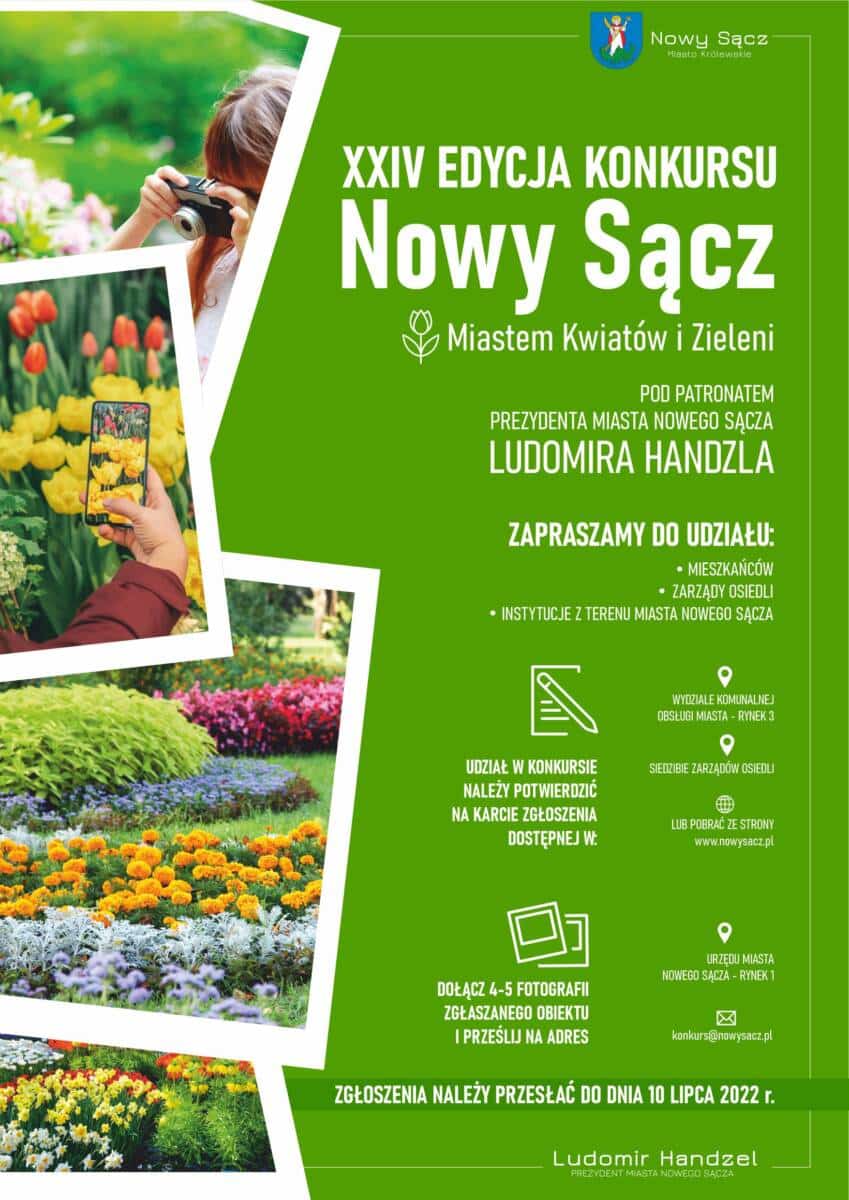 XXIV edycja konkursu "Nowy Sącz - Miastem Kwiatów i Zieleni"