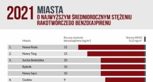 Smogowy ranking miast – Polski Alarm Smogowy wskazuje liderów zanieczyszczenia