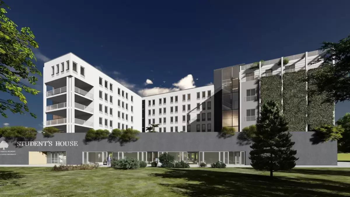 Akademik WSB-NLU - wizualizacja: Wyższa Szkoła Biznesu