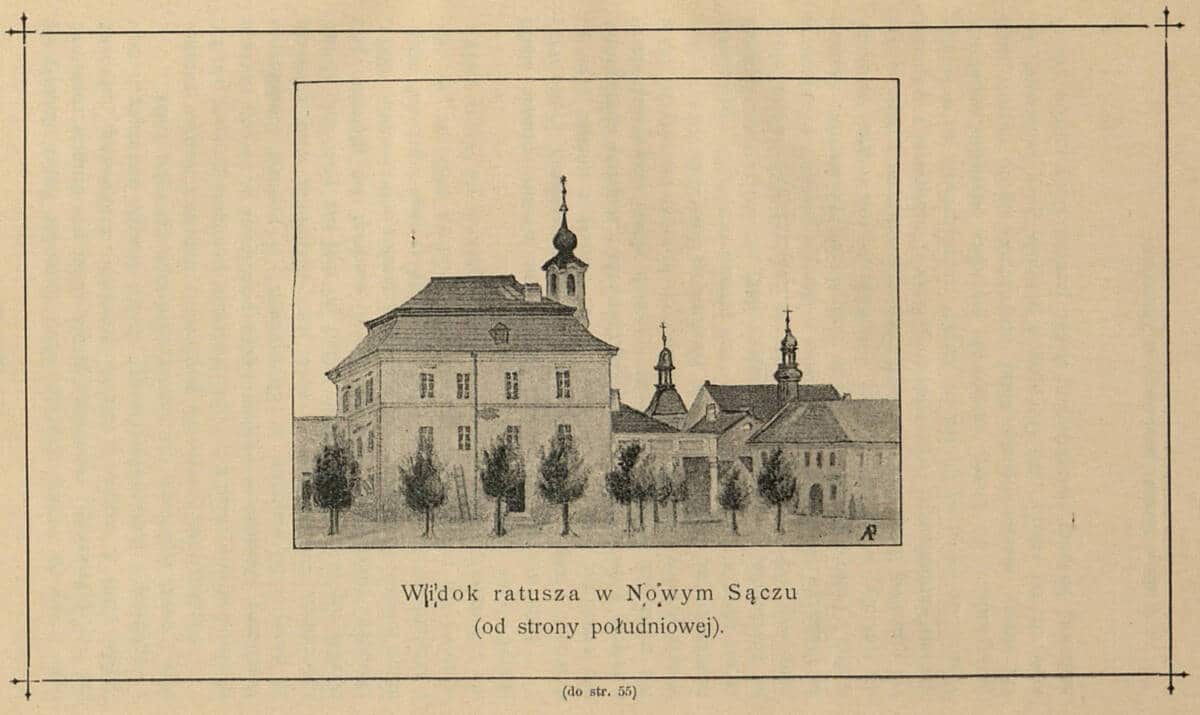 Walenty Brzeski był burmistrzem Nowego Sącza w latach 1972-1973. Urzędował w ratuszu - ilustracja z książki ks. Jana Sygańskiego