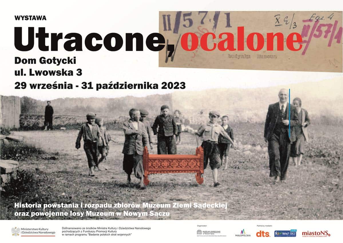 wernisaż wystawy utracone ocalone 29.09.2023 Dom Gotycki Nowy Sącz