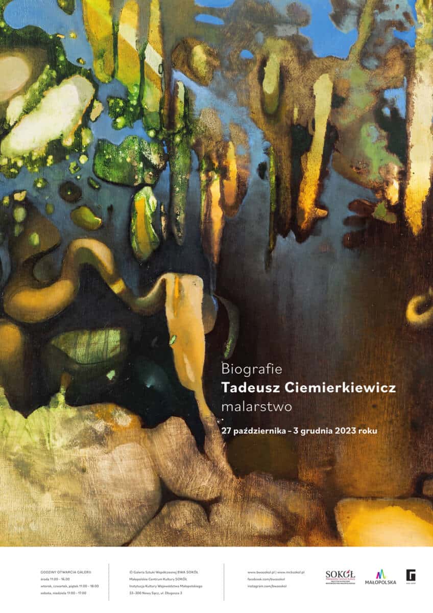 Tadeusz Ciemierkiewicz - Biografie, malarstwo - plakat wystawy w BWA Sokół