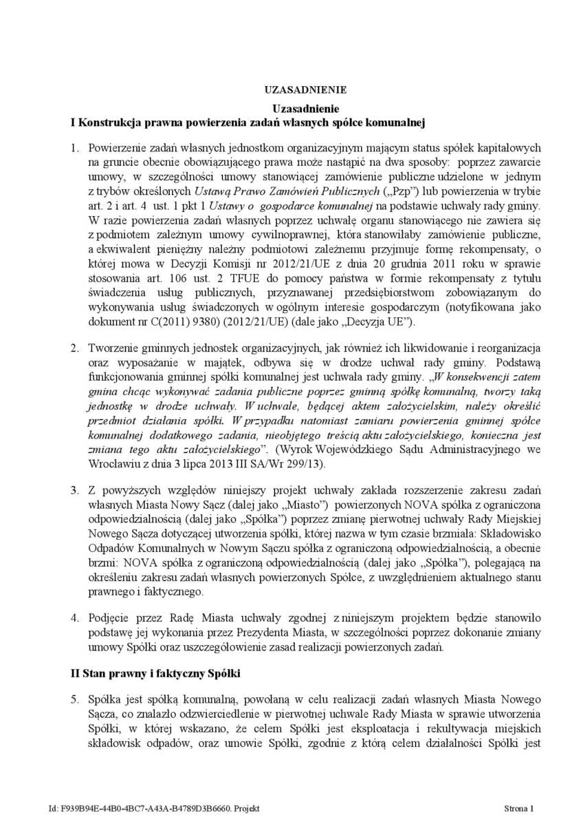 Nova umowa powierzenia uzasadnienie