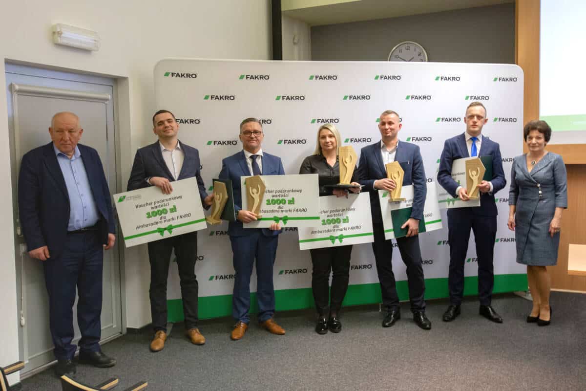 ambasadorzy marki Fakro i prezes Ryszard Florek