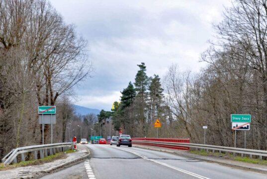 most na Popradzie między Nowym Sączem i Starym Sączem, DK87