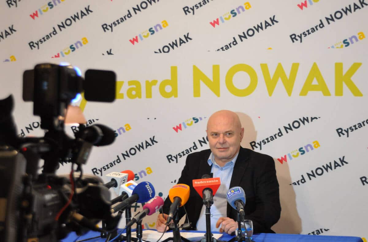 Ryszard Nowak Wiosna 2024 kandydat na prezydenta Nowego Sącza