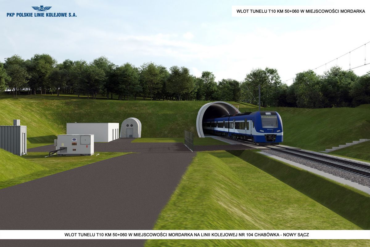 Limanowa Klęczany tunel