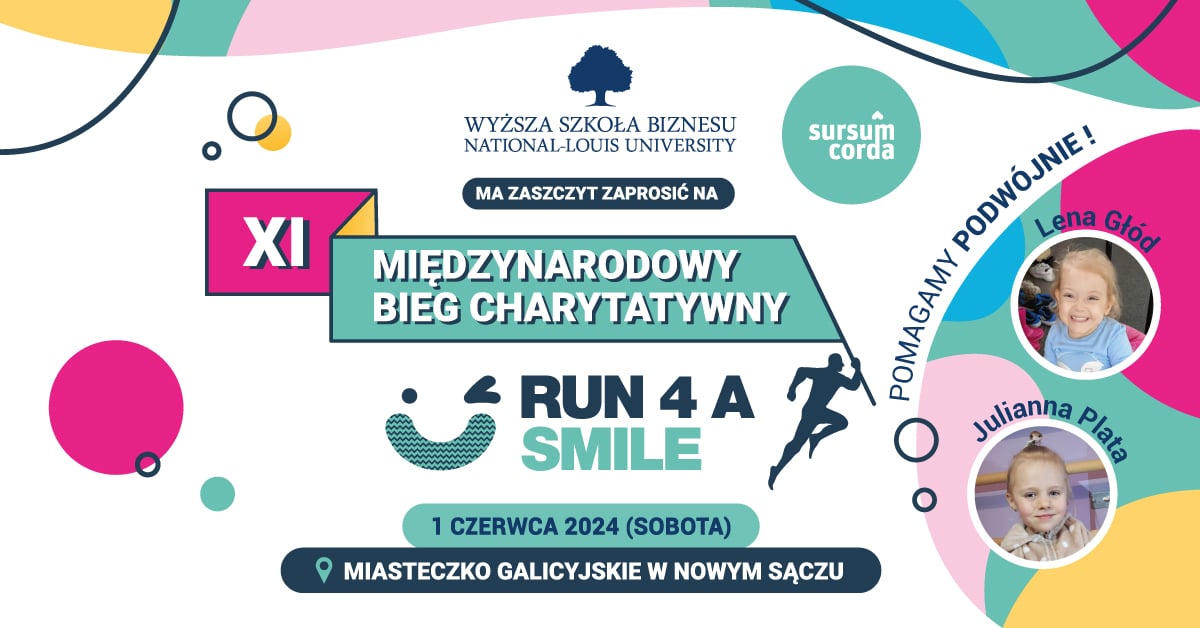 Bieg po uśmiech 2024 XI Międzynarodowy Bieg Charytatywny Run 4 a Smile