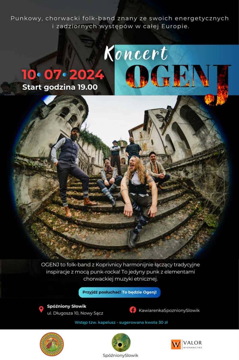 Ogenj koncert w Nowym Sączu Spóźniony Słowik
