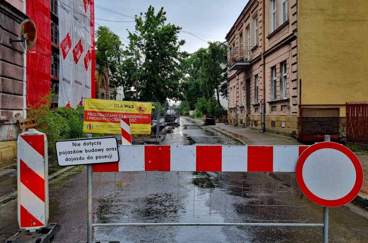 remont ul. Matejki w Nowym Sączu