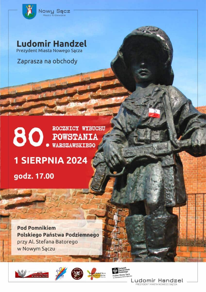 Nowosądeckie obchody 80. rocznicy wybuchu Powstania Warszawskiego