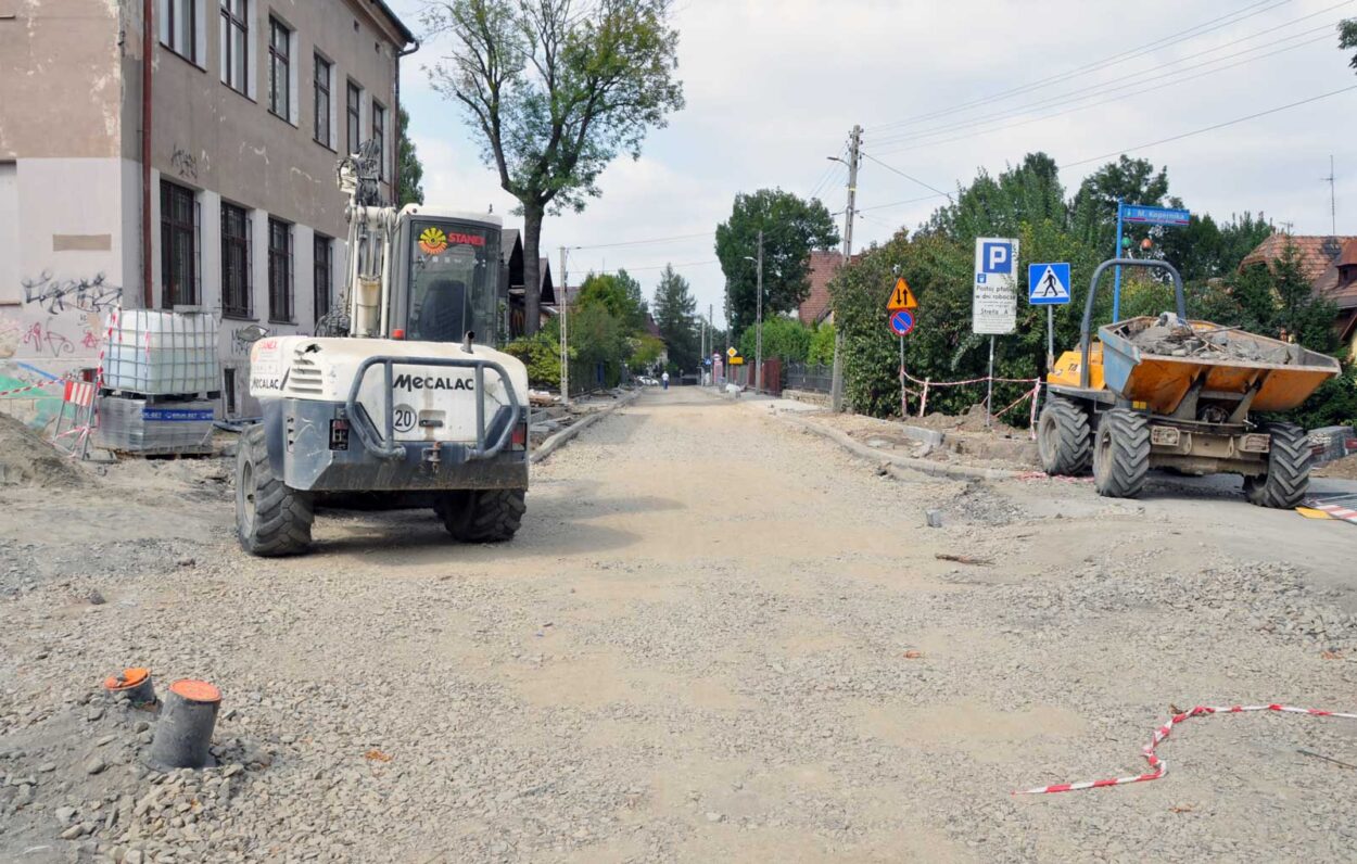 Roboty drogowe w Nowym Sączu. Remont ul. Matejki