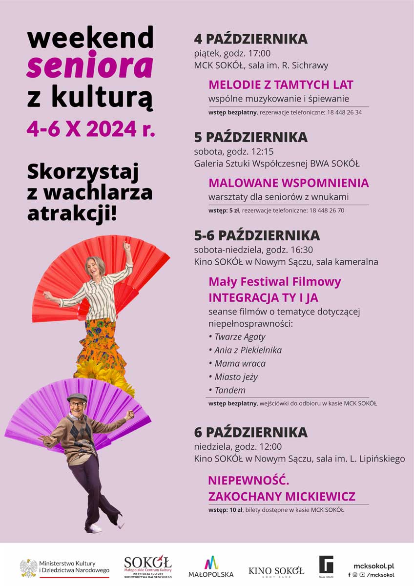 Weekend seniora Nowy Sącz 2024