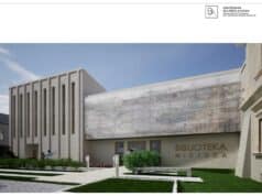projekt rozbudowy Sądeckiej Biblioteki Publicznej - wizualizacja