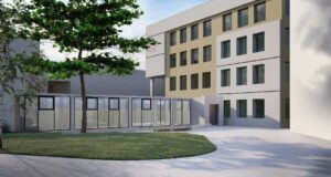 Szpital Specjalistyczny w Nowym Sączu - budynek diagnostyczny - wizualizacja