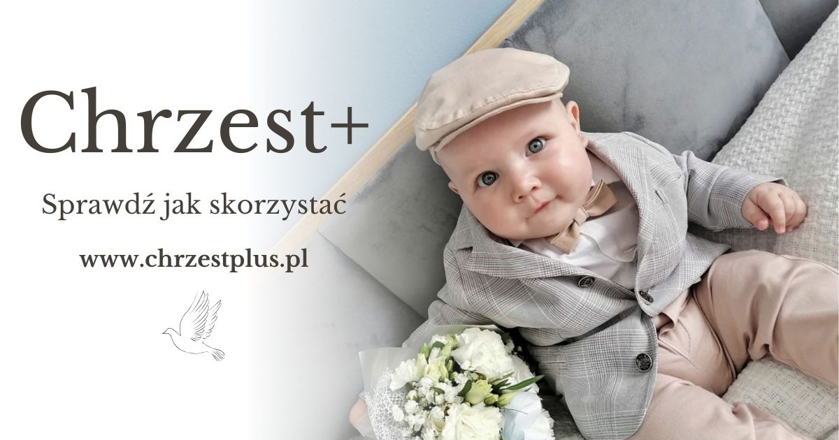 chrzestplus.pl - chrzest dziecka - kompletny ubiór - wypożyczalnia Kruszyna
