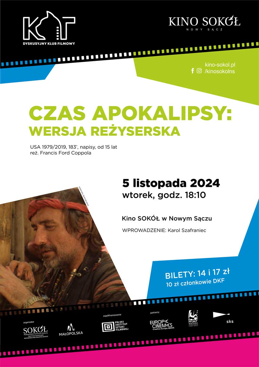 film Francisa Forda Coppoli Czas apokalipsy DKF KOT Kino Sokół Nowy Sacz