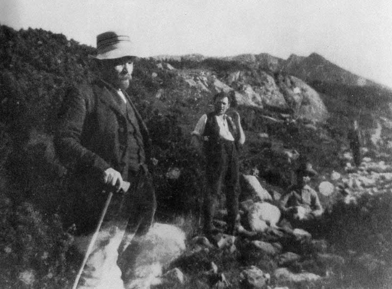 Włodzimierz Lenin z Grigorijem Zinowiewem i Sergiuszem Bagockim podczas spaceru wokół Zakopanego 19 sierpnia 1914 roku
