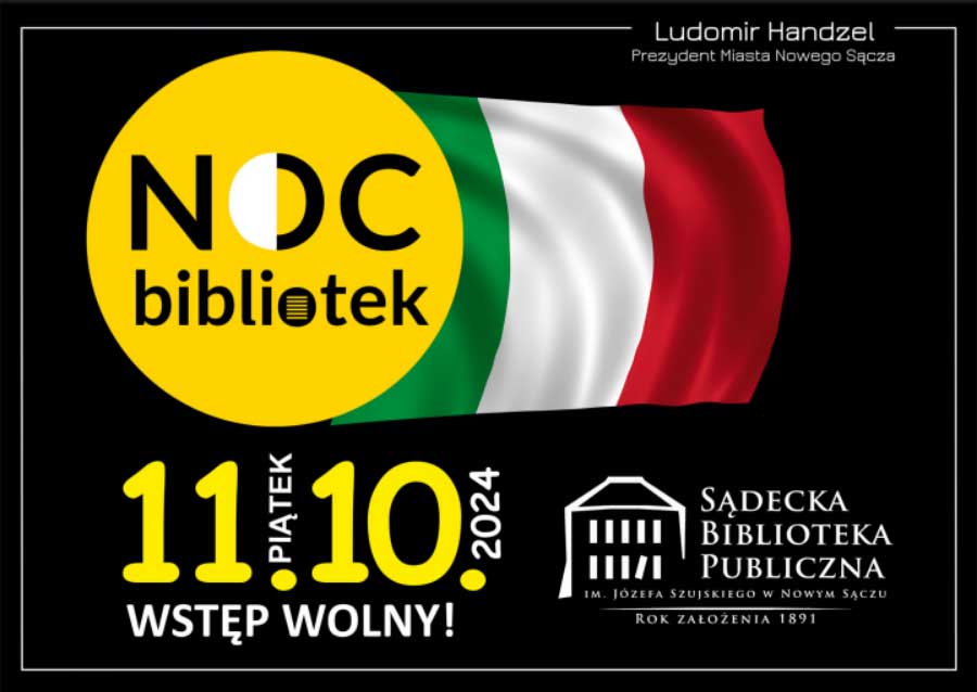 noc bibliotek 2024 nowy sącz