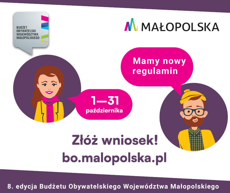 BO Małopolski: zgłaszanie zadań do 31 października