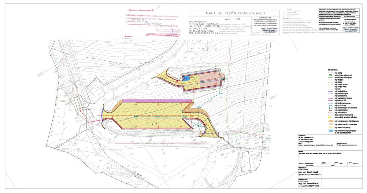 Nova parking - projekt budowy