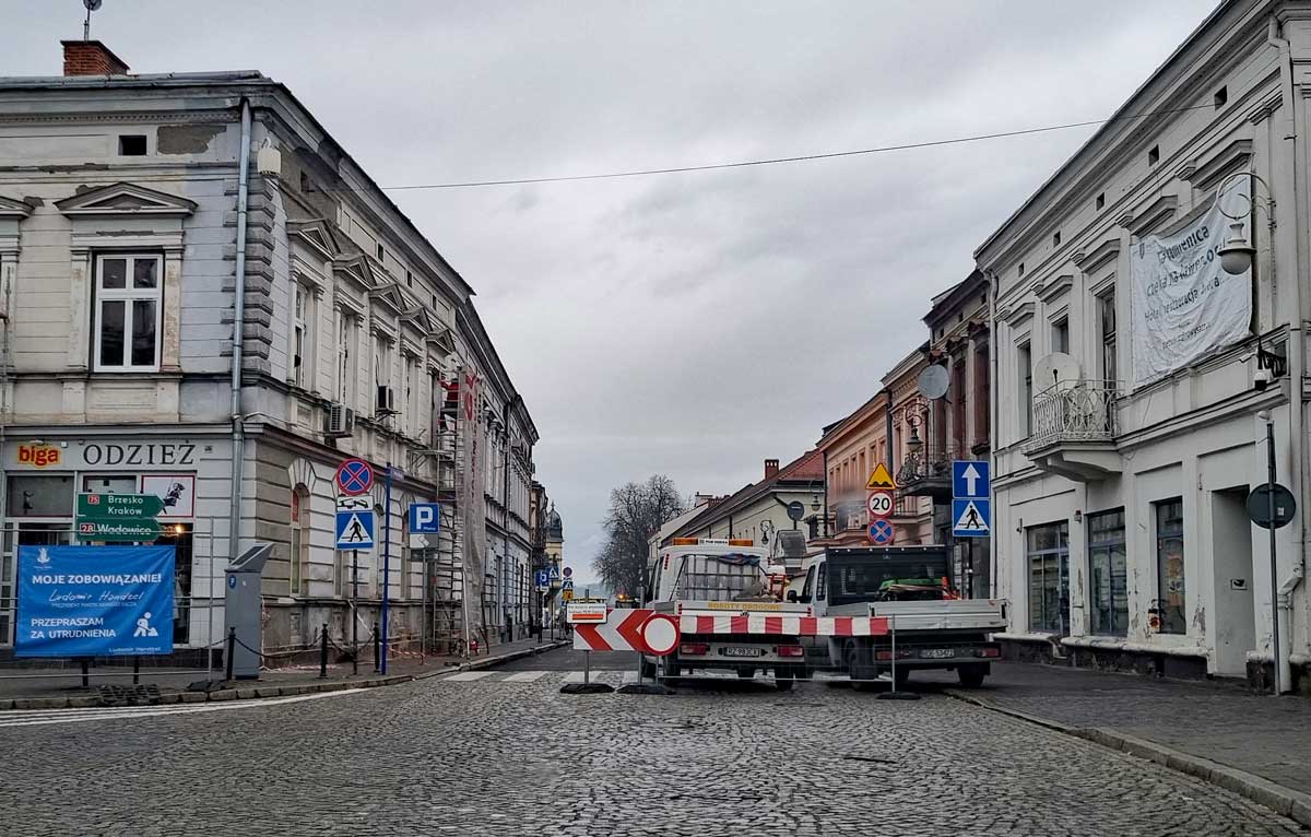 Kiedy koniec remontów ulic w Nowym Sączu? Prezydent poinformował o terminach. Na zdjęciu ul. Piotra Skargi