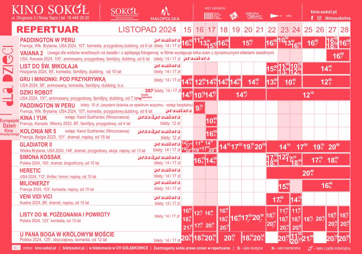 Sokół 15.11-28.11.24