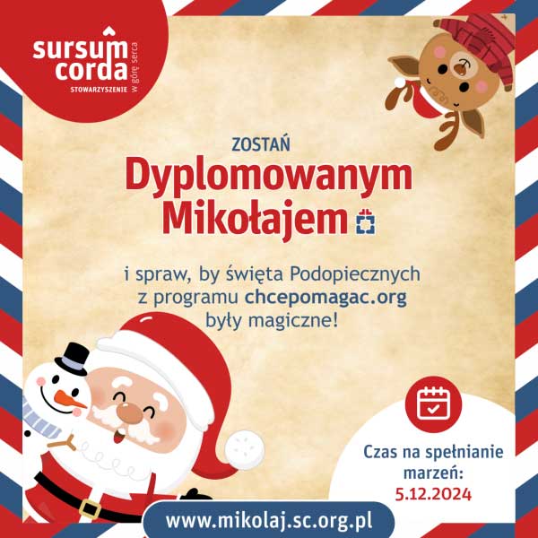 Zostań Dyplomowanym Mikołajem 2024