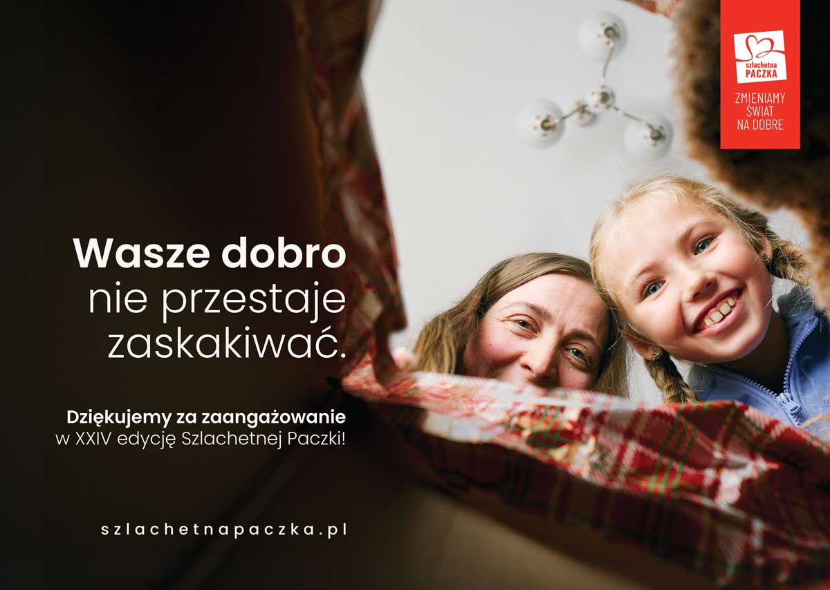 24. Szlachetna Paczka 2024 podziękowania