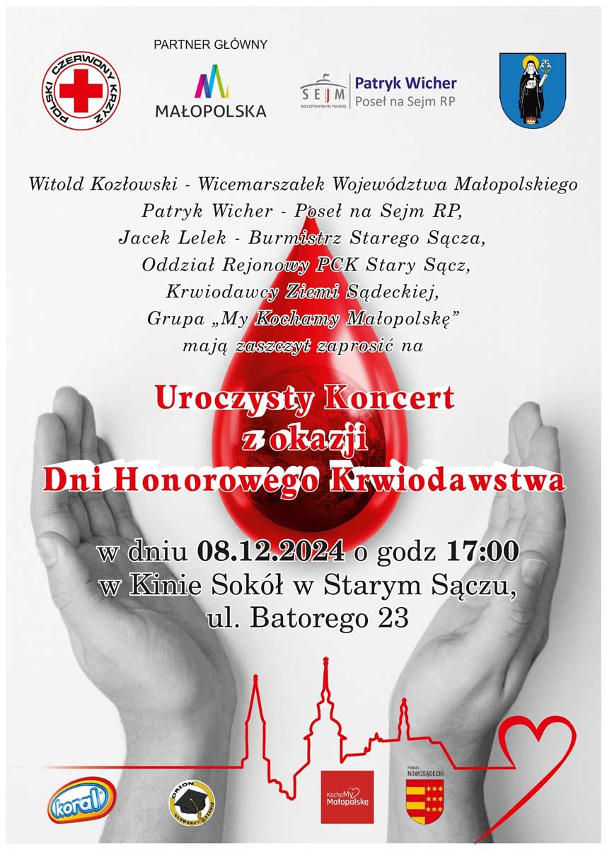 Wielka Gala Krwiodawców w Starym Sączu