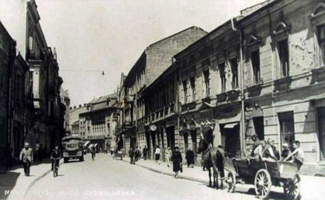Nowy Sącz lat pięćdziesiątych, ul. Jagiellońska.