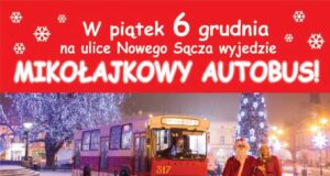 Mikołajkowy autobus mikołajkowy autobus 2024 nowy sacz