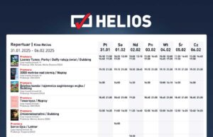Nowy Sącz repertuar Helios 31.01-06.02.25