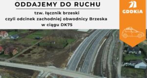 oddanie do ruchu obwodnicy Brzeska - łącznika brzeskiego. grafika GDDKiA