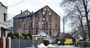 Po pożarze dawnego młyna przy ul. Stolarskiej w Nowym Sączu