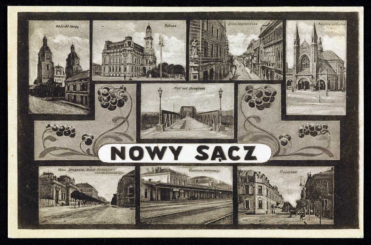 Nowy Sącz pocztówka 1930
