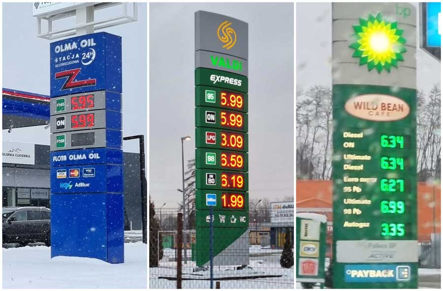 Olma Oil, Valdi Nowy Sącz, BP - najtańsze i najdroższa stacja w mieście styczeń 2025