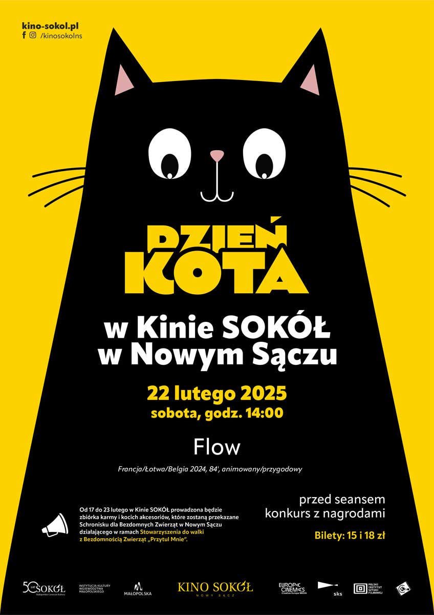 dzień kota 2025, kino Sokół Nowy Sącz