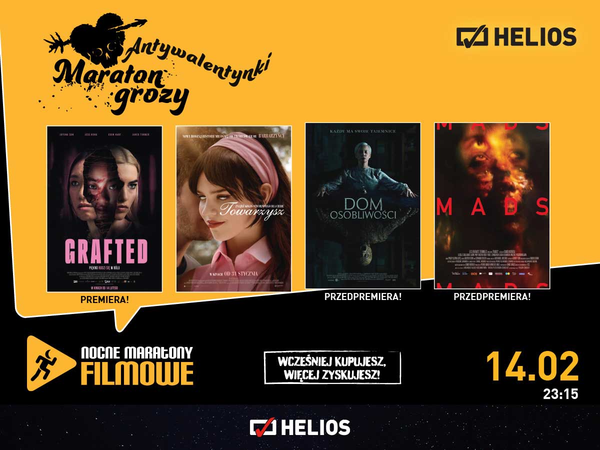 Nowy Sącz Helios. Antywalentyki: Maraton Grozy